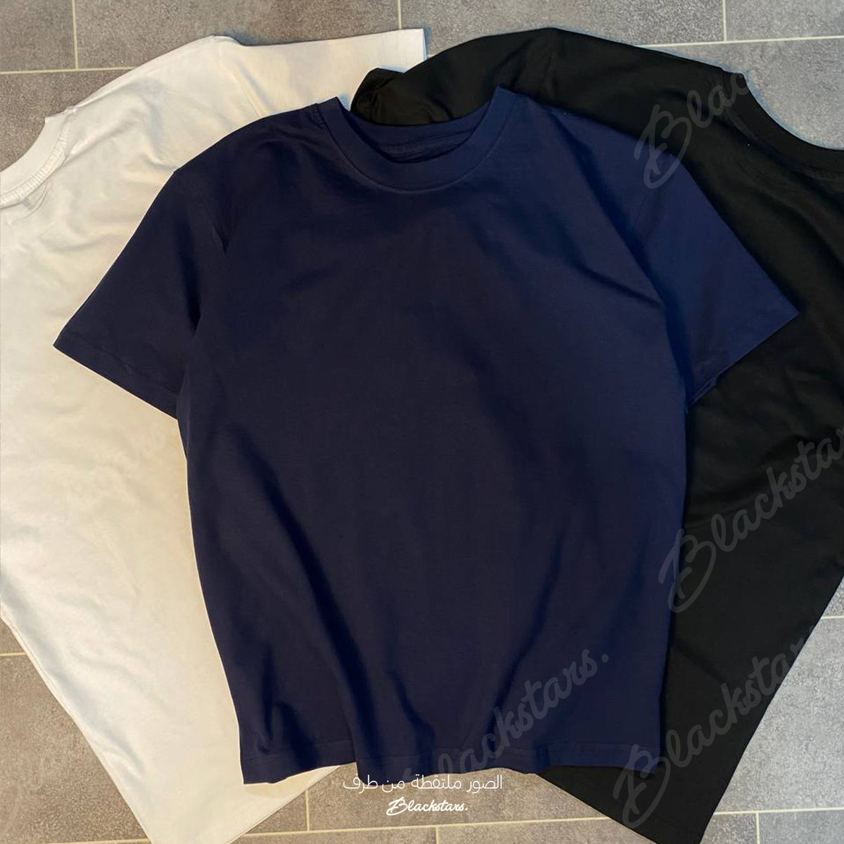T-shirt Oversize Premium – Coton Épais (Noir, Blanc, Bleu)